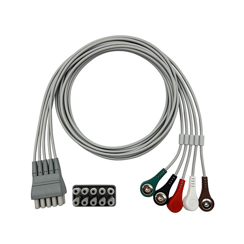 9293-059-50 ویلچ آلین EKG مجموعه سرب، 3 یا 5 سیم snap پایان