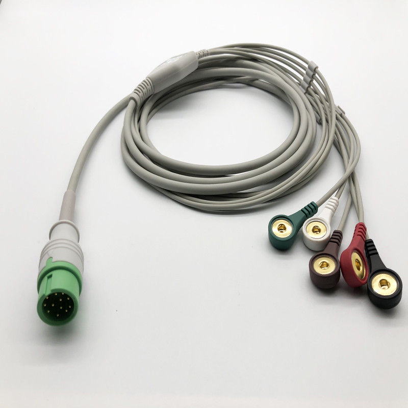 کالم 3 سرب 12 پین ECG اتصال مستقیم کابل ECG برای STAR8000E STAR8000F STAR8000H