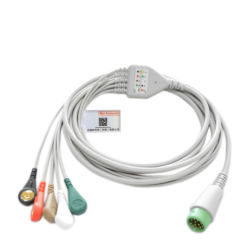 کالم 3 سرب 12 پین ECG اتصال مستقیم کابل ECG برای STAR8000E STAR8000F STAR8000H