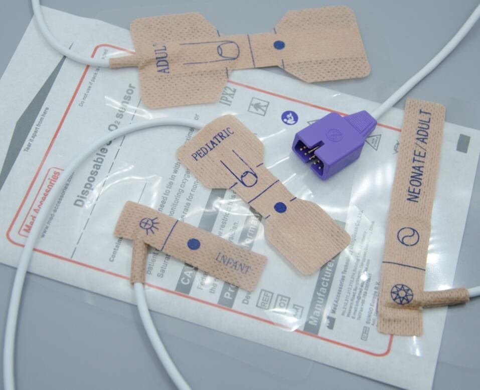 حسگر اسپو2 کودکانه نلکور قابل حمل حسگر اکسی متر یکبار مصرف غیر سمی