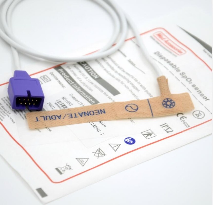 حسگر اسپو2 کودکانه نلکور قابل حمل حسگر اکسی متر یکبار مصرف غیر سمی