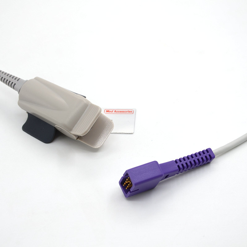 کلیپ انگشت با کیفیت بالا اکسی متر نبض قابل حمل سنسور اسپو 2 بزرگسال 9 پین چند عملکرد