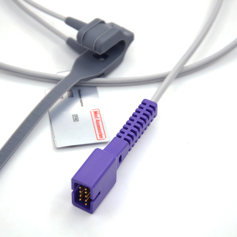 استفاده از نوزاد جدید سازگار با Nellcor استفاده مجدد اکسیمتر 9 پین سازگار با Nellcor Spo2 Sensor
