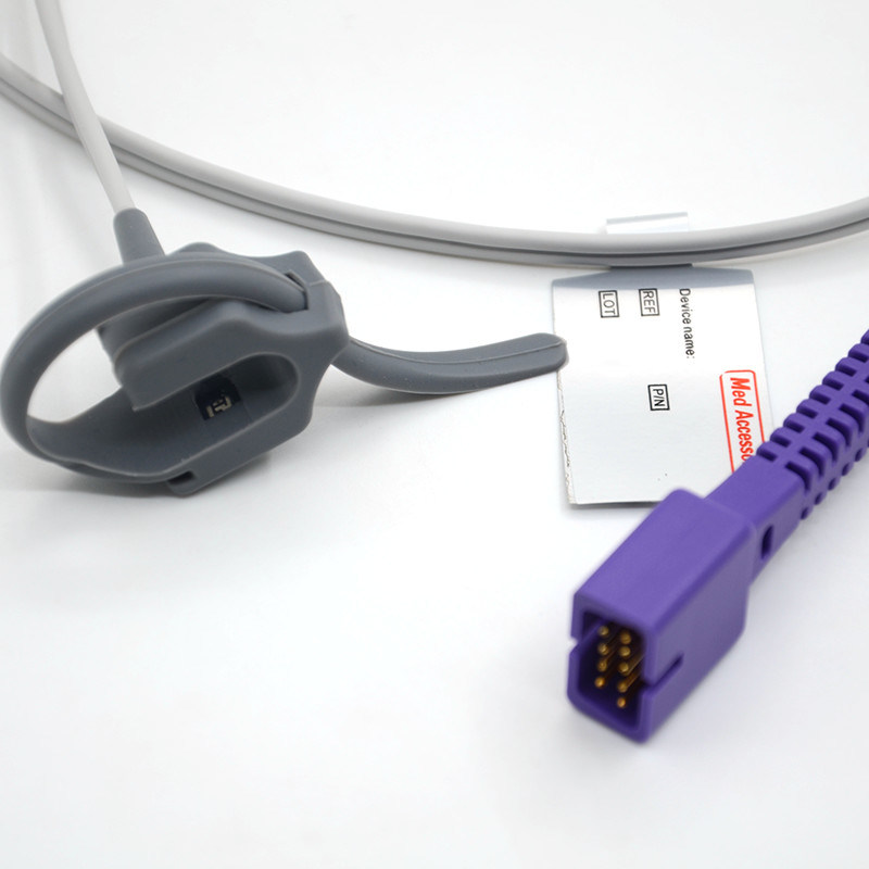 استفاده از نوزاد جدید سازگار با Nellcor استفاده مجدد اکسیمتر 9 پین سازگار با Nellcor Spo2 Sensor
