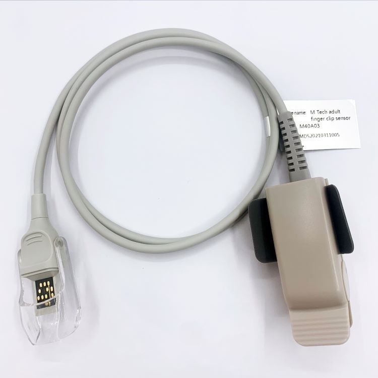 کابل حسگر TPU Spo2 خاکستری برای همه بیماران تجهیزات پزشکی ذخیره شده دارای گواهینامه CE
