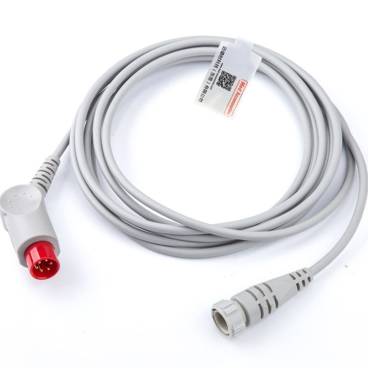 کابل آداپتور IBP قابل حمل TPU سازگار Mindray به MR 12 Pin IBP Transducer
