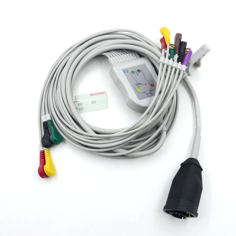 کابل و سیم های سازگار Zoll 10 Leads Snap Type IEC Standard EKG
