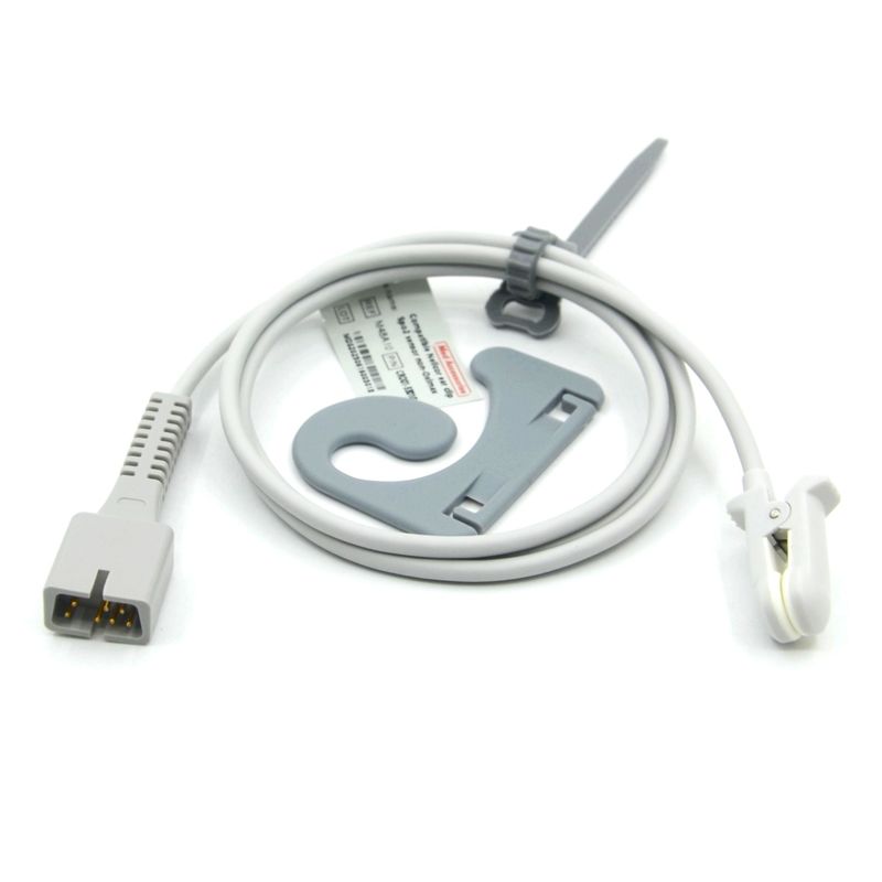 تولید کننده لوازم جانبی مانیتور قابل استفاده مجدد سازگار Nellcor PM-50،PM-60 NPB 40 7Pin Ear Clip SpO2 Sensor