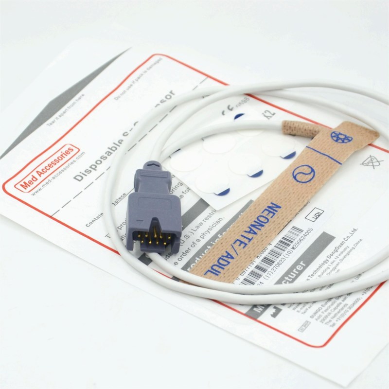 لوازم جانبی پزشکی سازنده سازگاری Masim 2329 سنسور SpO2 نوزاد/ بزرگسال 9pin یکبار مصرف