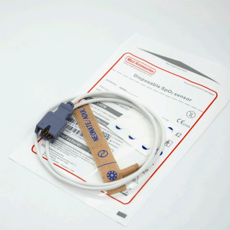 لوازم جانبی پزشکی سازنده سازگاری Masim 2329 سنسور SpO2 نوزاد/ بزرگسال 9pin یکبار مصرف
