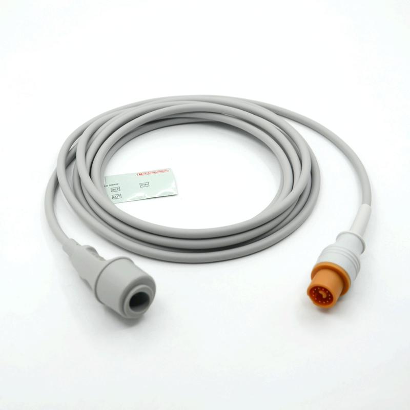 لوازم جانبی مانیتور پزشکی رنگ خاکستری عملی سازگار با فوکودا تا ادوارد کابل IBP چند عملکردی