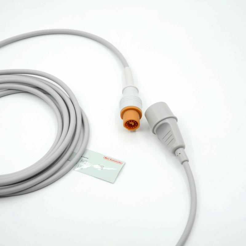 لوازم جانبی مانیتور پزشکی رنگ خاکستری عملی سازگار با فوکودا تا ادوارد کابل IBP چند عملکردی