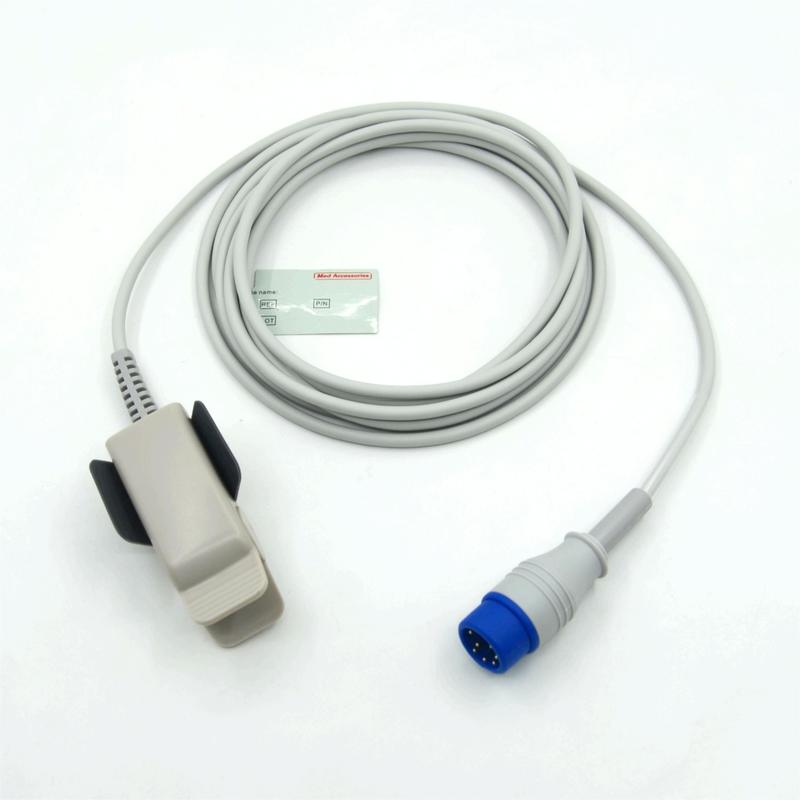 سازگار با سنسور SpO2 مانیتور سازنده کلیپ بزرگسالان قابل استفاده مجدد Zoll M2