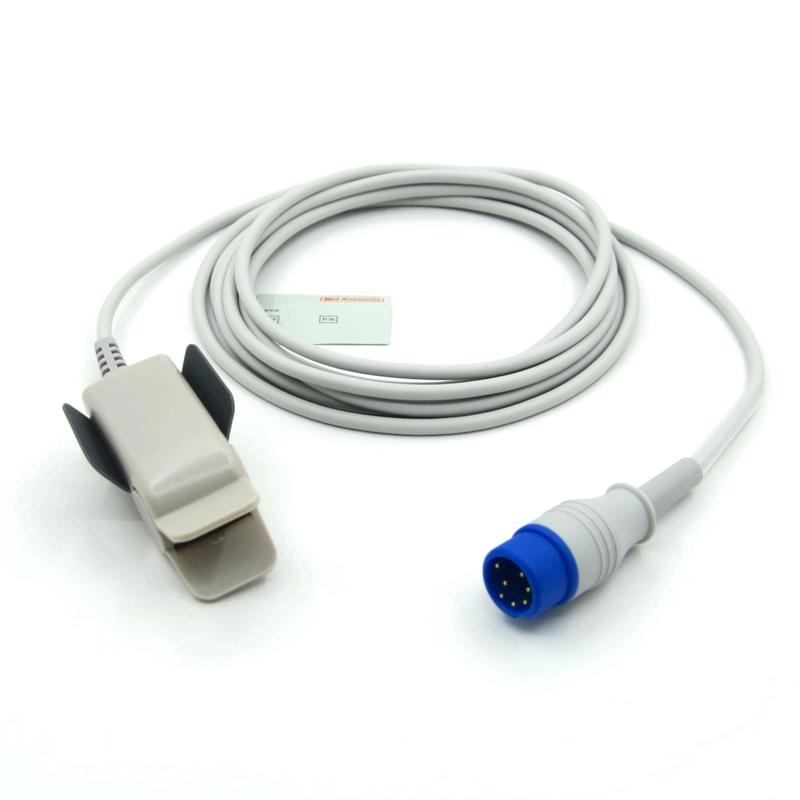 سازگار با سنسور SpO2 مانیتور سازنده کلیپ بزرگسالان قابل استفاده مجدد Zoll M2