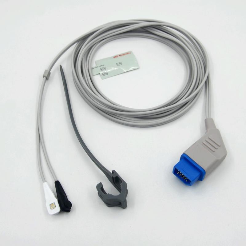 لوازم جانبی سنسور SpO2 سازگار با Nihon Kohden قابل استفاده مجدد چند مکان تولید کننده مانیتور