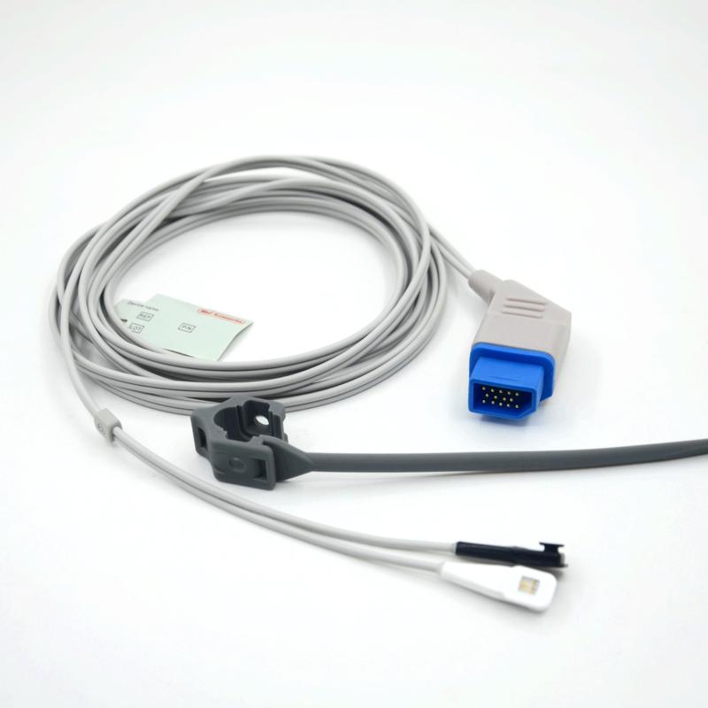 لوازم جانبی سنسور SpO2 سازگار با Nihon Kohden قابل استفاده مجدد چند مکان تولید کننده مانیتور