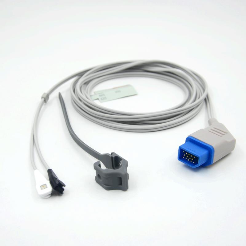 لوازم جانبی سنسور SpO2 سازگار با Nihon Kohden قابل استفاده مجدد چند مکان تولید کننده مانیتور