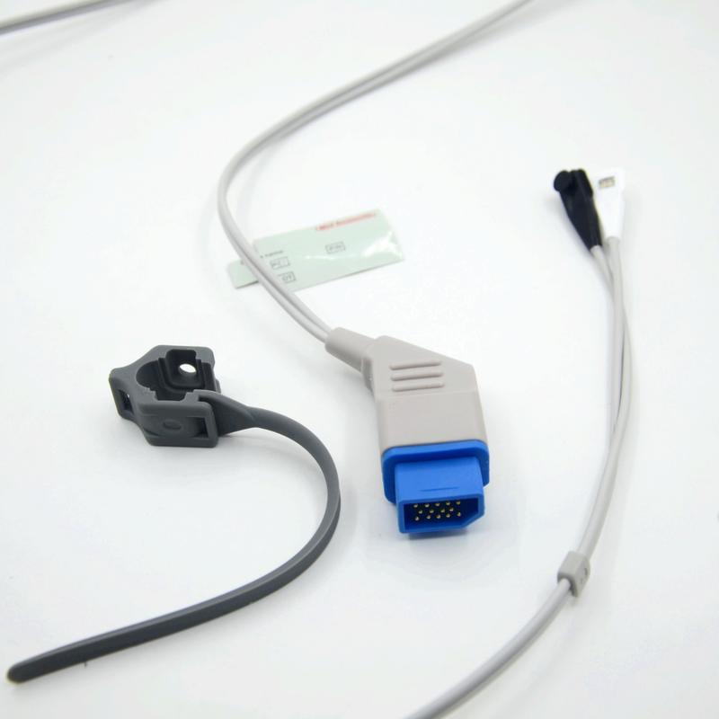 لوازم جانبی سنسور SpO2 سازگار با Nihon Kohden قابل استفاده مجدد چند مکان تولید کننده مانیتور