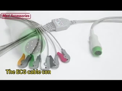 چند عملکرد ECG EKG کابل های پزشکی عملی سازگار Drager زیمنس